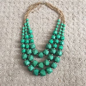 Three Layer Green Charming Charlie Necklace